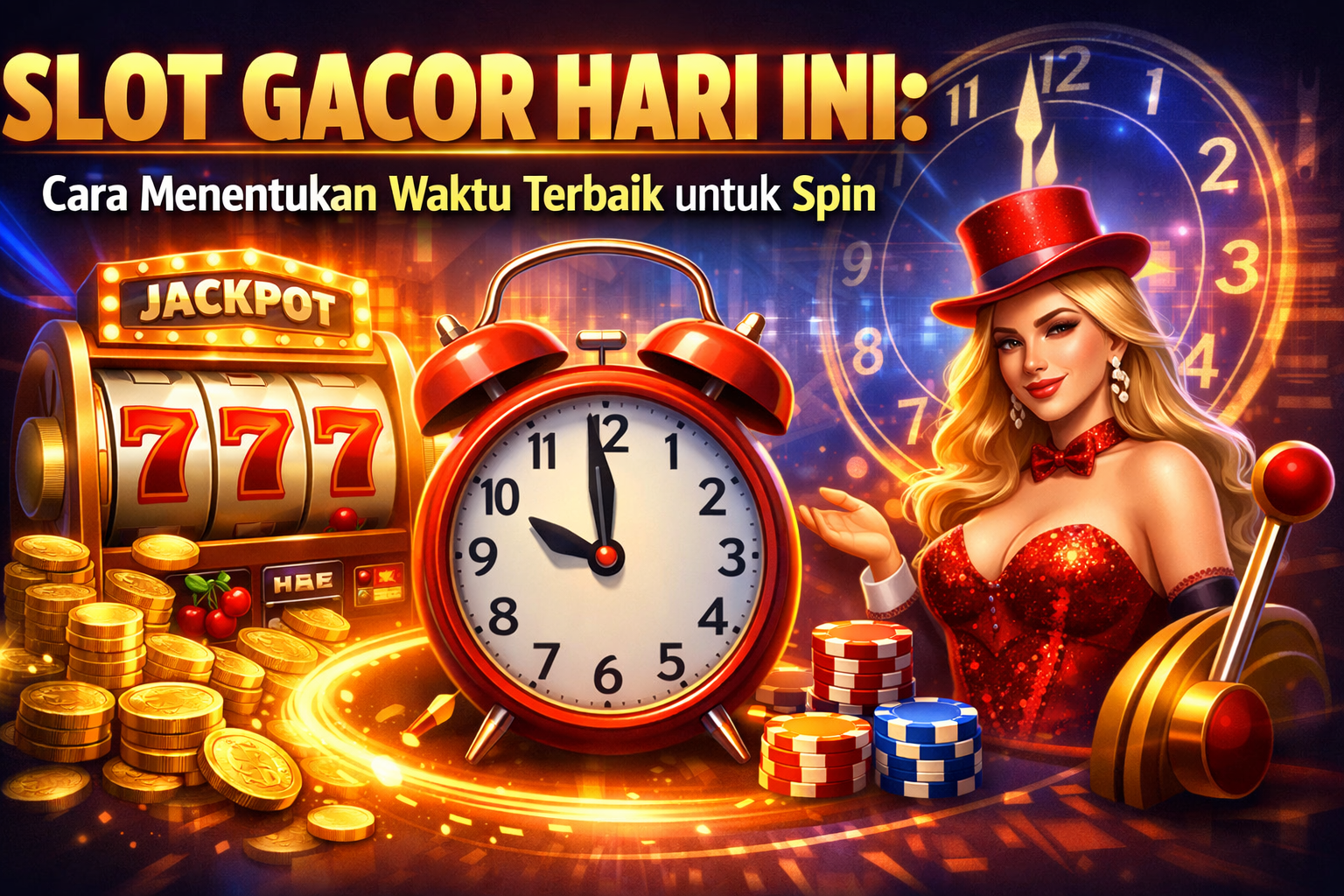 Slot Gacor Hari Ini: Cara Menentukan Waktu Terbaik untuk Spin Biar Auto Cuan