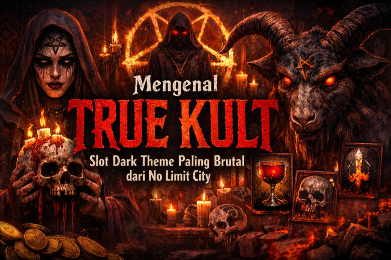 Mengenal True Kult — Slot Dark Theme dengan Mekanisme Paling Brutal dari No Limit City 😈🔥
